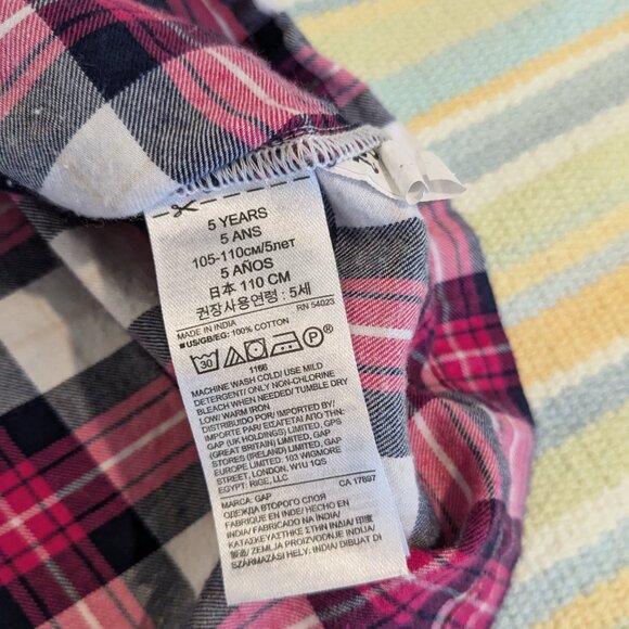⭐ GAP Flannel henley dress size 5 - Picture 8 of 11